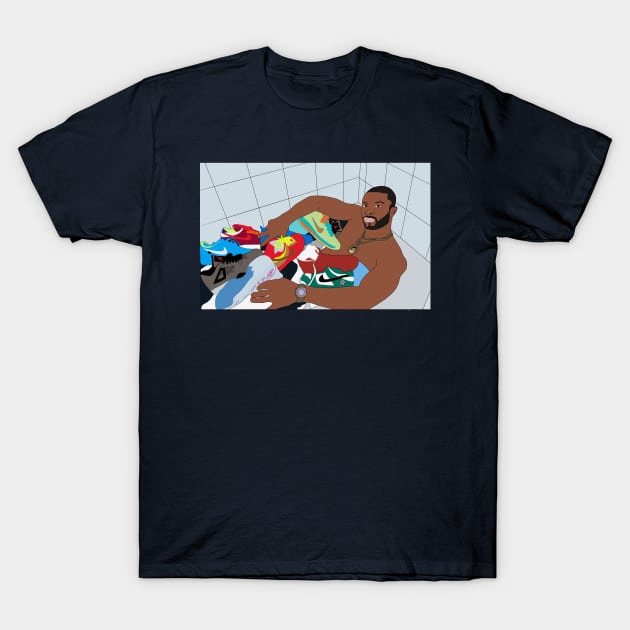 PJ Tucker Sneakerhead Minimalist Basektball Dunks AJs T-Shirt by Hevding